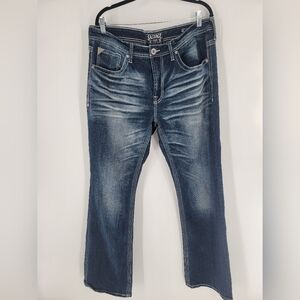 SALVAGE by BUCKLE Jeans Mens 36 X 33 Relaxed Fit Dark Wash Blue Denim